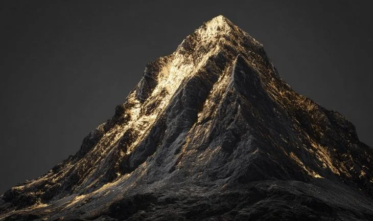 a golden mountain 