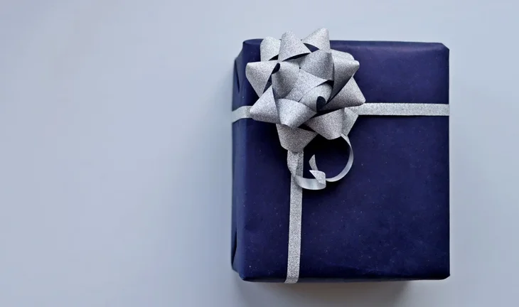a blue gift