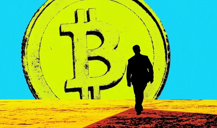 A trader walking away from crypto