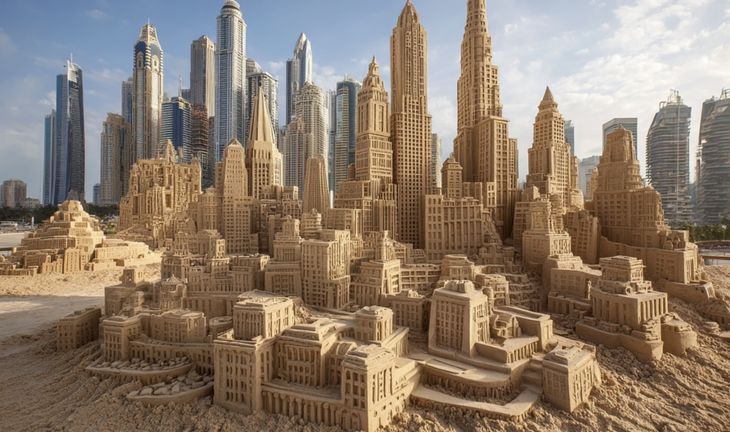 Dubai sandcastle