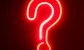 a question mark